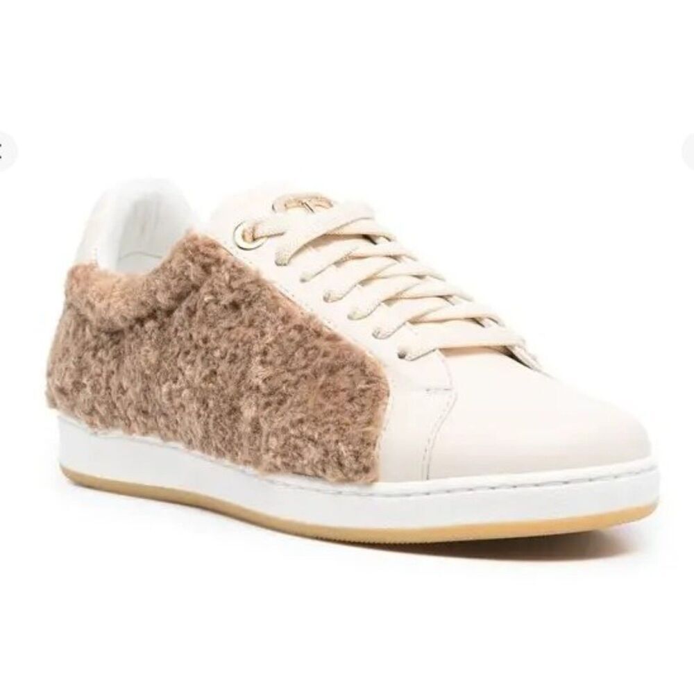 Dee Ocleppo Teddy Women's Low Top Lace-Up Leather Sneakers Camel 37 RET $314